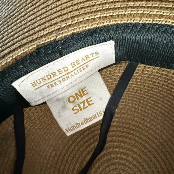 Wide Brim Straw Sun Hat with Black Pom Trim - Beachplease BNWOT - Picture 5 of 6